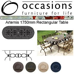 Occasions Cast Aluminium - Artemis 2300mm Oval Table