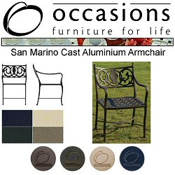 Occasions Cast Aluminium - San Marino Armchair