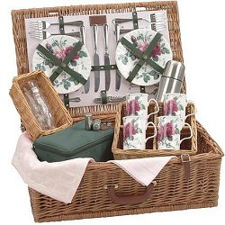 Traditional Baskets - English Rose Picnic Basket (6 settings)