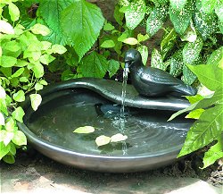 Solar Water Features - Dove Ceramic
