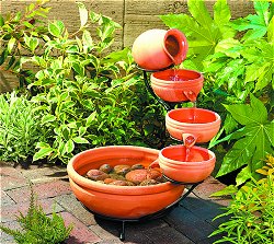 Solar Water Features - Natural Terracotta
