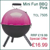 BBQ's & Fire Baskets - Mini Fun BBQ - Pink