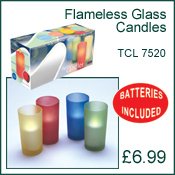 Living Accessories - Flameless Glass Candles