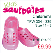 Shoes & Cloggies - Kids Squidgies . Blue