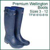Wellington Boots - Premium Wellington Boots Navy