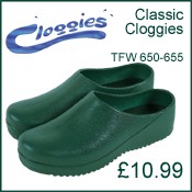 Shoes & Cloggies - Classic Cloggies . Green