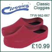 Shoes & Cloggies - Classic Cloggies . Red