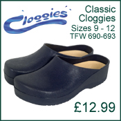 Shoes & Cloggies - Classic Cloggies . Navy . Mens