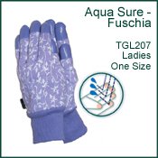 Gloves - Fuschia Aqua Sure