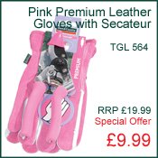 Gloves - Premium Leather Gloves with Secatuer