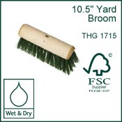 Brushes & Brooms - 10.5inch Yard Broom Head - FSC Pure Material