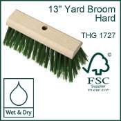 Brushes & Brooms - 13inch Yard Broom Head - FSC Pure Material