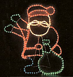 Novelty and Decoration - Chasing rope light sculptures