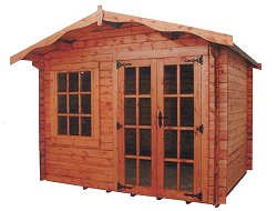 Charnwood - Log cabin style building without veranda