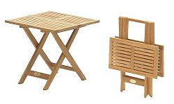 Teak Range - Bengal Folding Occasional Square Table