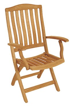 Teak Range - Southsea Folding Carver Chair