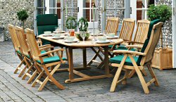 Teak Furniture Sets - Southsea Teak 8 Seater Dining Suite