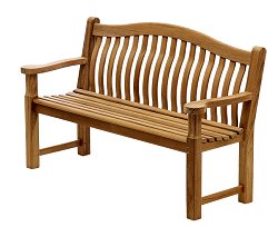 Teak Range - Southsea Turnberry 5ft Curved back Bench