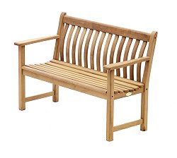 Iroko Range - Broadfield 4ft Curved Back Bench