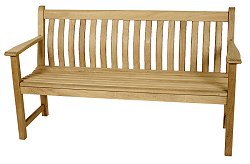 Iroko Range - Broadfield 5ft Curved Back Bench