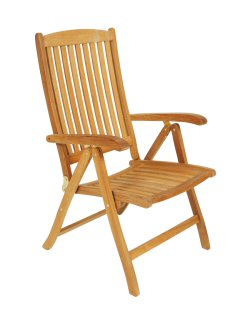 Teak Range - Boston 4 Position Folding Recliner