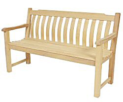 Iroko Range - Classic 5ft Curved Back Bench