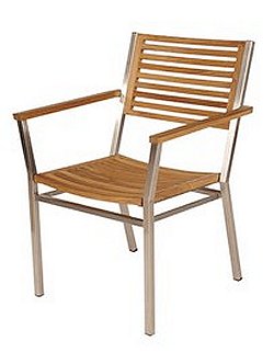 Barlow Tyrie Equinox - Stainless Steel Teak Armchair