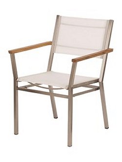 Barlow Tyrie Equinox - Stainless Steel Fabric Armchair