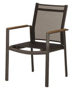 Barlow Tyrie Eclipse - Aluminium and Textaline Stacking Armchair