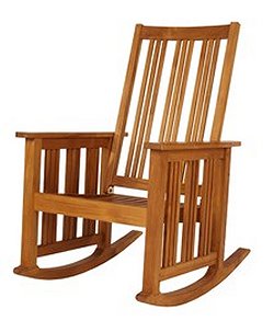 Barlow Tyrie Mission - Teak Rocking Chair Exterior Use