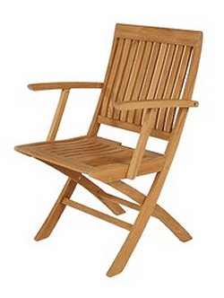 Barlow Tyrie Monaco - Teak Folding Carver Folding Chair
