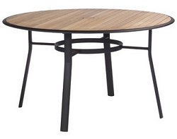 Barlow Tyrie Eclipse - Teak Round Top Dining Table 120cm