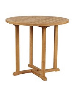 Barlow Tyrie Balmoral - Teak High Circular Dining Table 110cm