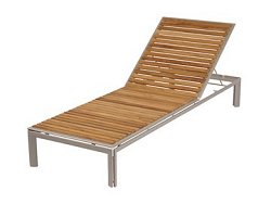 Barlow Tyrie Virage - Teak and Aluminium Lounger