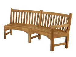 Barlow Tyrie Glenham - 285cm Radius Teak Seat Right