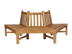 Barlow Tyrie Glenham - Half Hexagon Teak Tree Seat