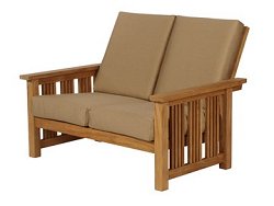 Barlow Tyrie Mission - Teak Two Seater Settee Exterior Use