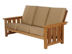Barlow Tyrie Mission - Teak Three Seater Settee Exterior Use