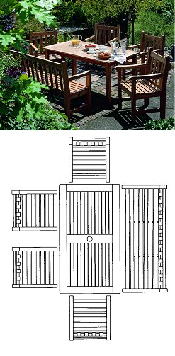 Barlow Tyrie Furniture Sets - Windsor 150cm Table Set