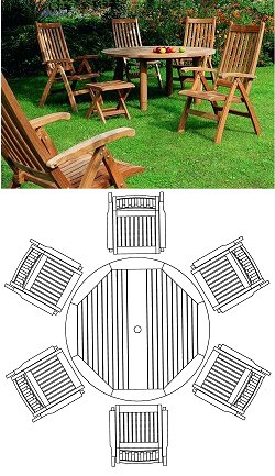 Barlow Tyrie Furniture Sets - Balmoral 130cm Table Set