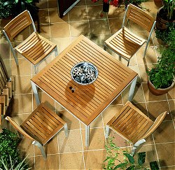 Barlow Tyrie Furniture Sets - Virage 100cm Dining Table Set
