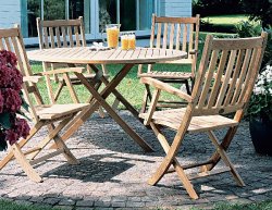 Barlow Tyrie Furniture Sets - Ascot 130cm Dining Table Set