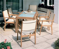 Barlow Tyrie Furniture Sets - Horizon 6 Dining Set