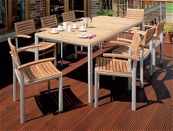 Barlow Tyrie Furniture Sets - Virage Armchair Dining Suite