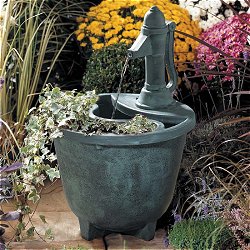Self Contained Water Features - Stratford Pump Feature Verdigris