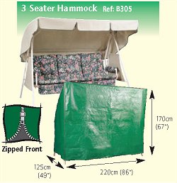 Bosmere Garden Furniture Covers Protector Range - 3 Seater Hammock Cover