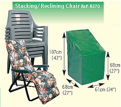Bosmere Garden Furniture Covers Protector Range - Stacking/Reclining Chair Cover