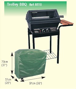 Bosmere BBQ and Heater Protector Range - Trolley BBQ Protector