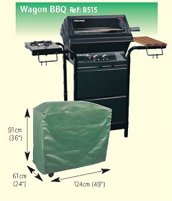 Bosmere BBQ and Heater Protector Range - Wagon BBQ Protector