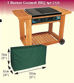 Bosmere BBQ and Heater Cover Up Range - 3 Burner Gourmet BBQ Cover Up